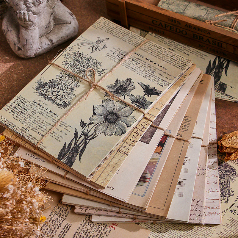 Vintage Junk Journal Scrapbooking Paper - 30 قطعة ورق سكرابوكينغ خمر تزيين