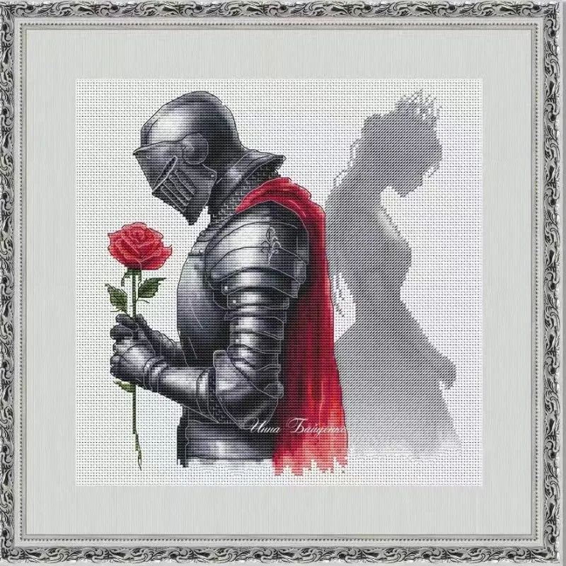 Cross Stitch Stamped Kits Beginners - [CC4971 - فارس في الحب] مجموعة