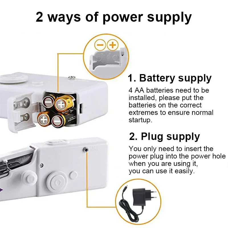 ماكينة خياطة يدوية محلية محمول - مراجعة Mini Electric Sewing Machine Handheld وسعره
