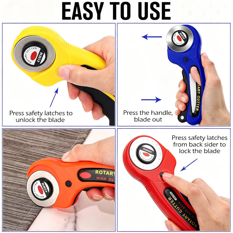 قاطع قماش دوار بشفرة 45 مم، أد - مراجعة Rotary Cutter For Fabric 45Mm وسعره