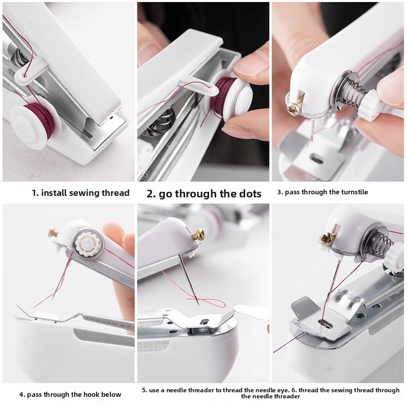 ماكينة خياطة محمولة لإصلاح الم - مراجعة Mini Electric Sewing Machine Handheld وسعره