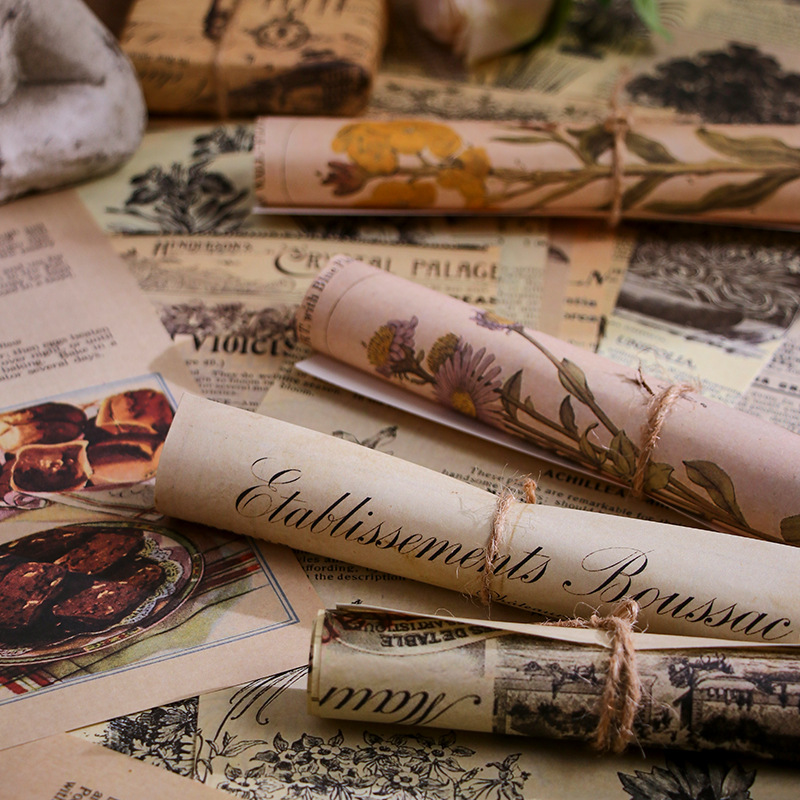 30 قطعة ورق سكرابوكينغ خمر تزي - مراجعة Vintage Junk Journal Scrapbooking Paper وسعره