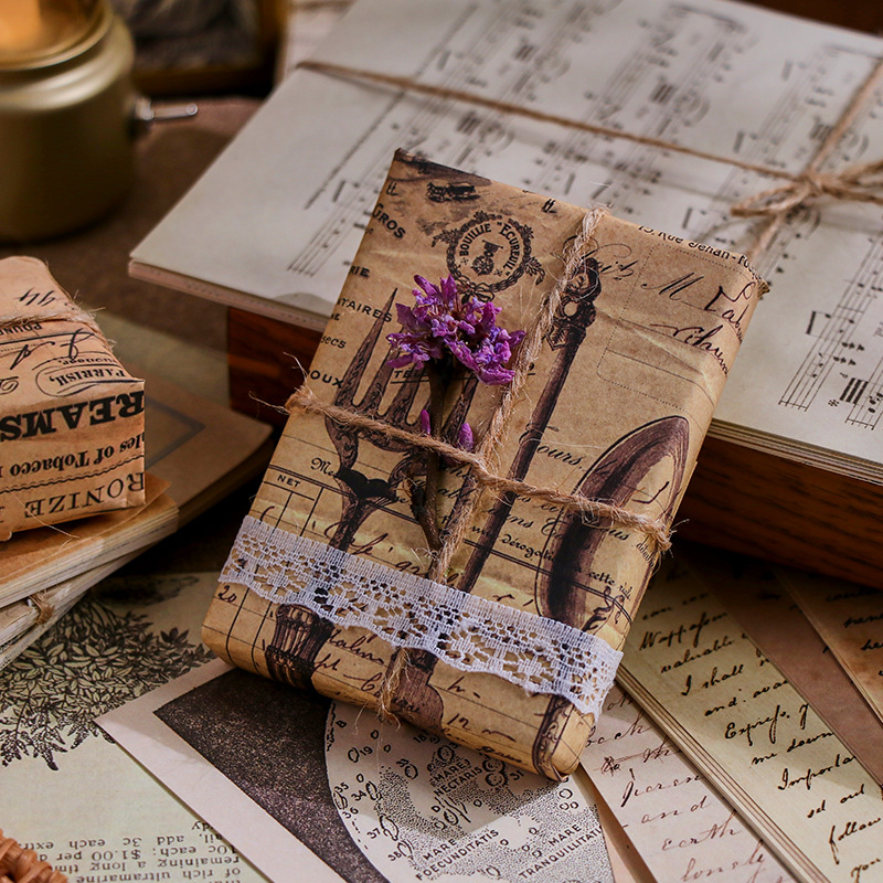 30 قطعة ورق سكرابوكينغ خمر تزي - مراجعة Vintage Junk Journal Scrapbooking Paper وسعره