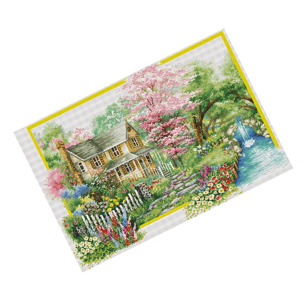 طقم تطريز مطبوع بالقطن بنمط مت - مراجعة Cross Stitch Stamped Kits Beginners وسعره