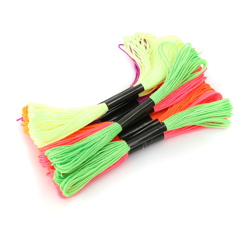 جديد 12 Skeins التطريز الخياطة - مراجعة Cotton Embroidery Thread Skeins وسعره