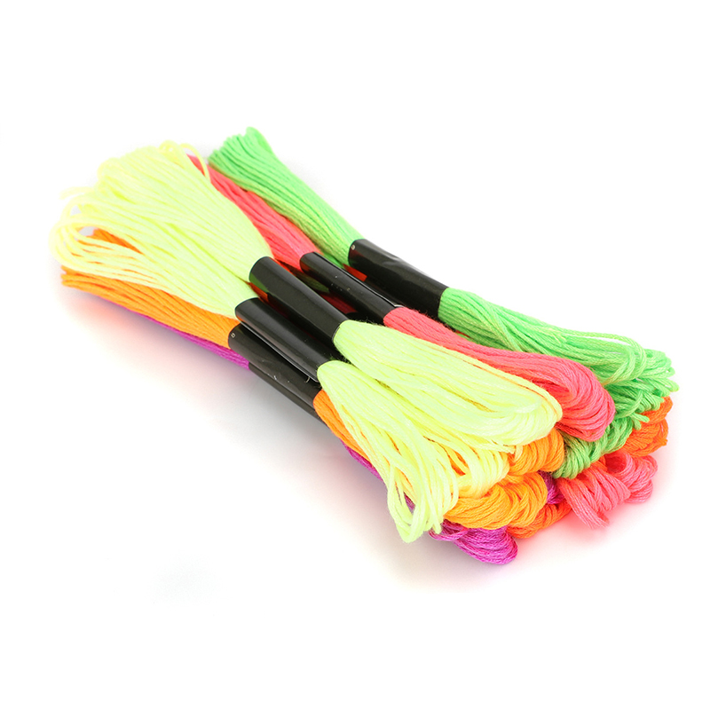 جديد 12 Skeins التطريز الخياطة - مراجعة Cotton Embroidery Thread Skeins وسعره