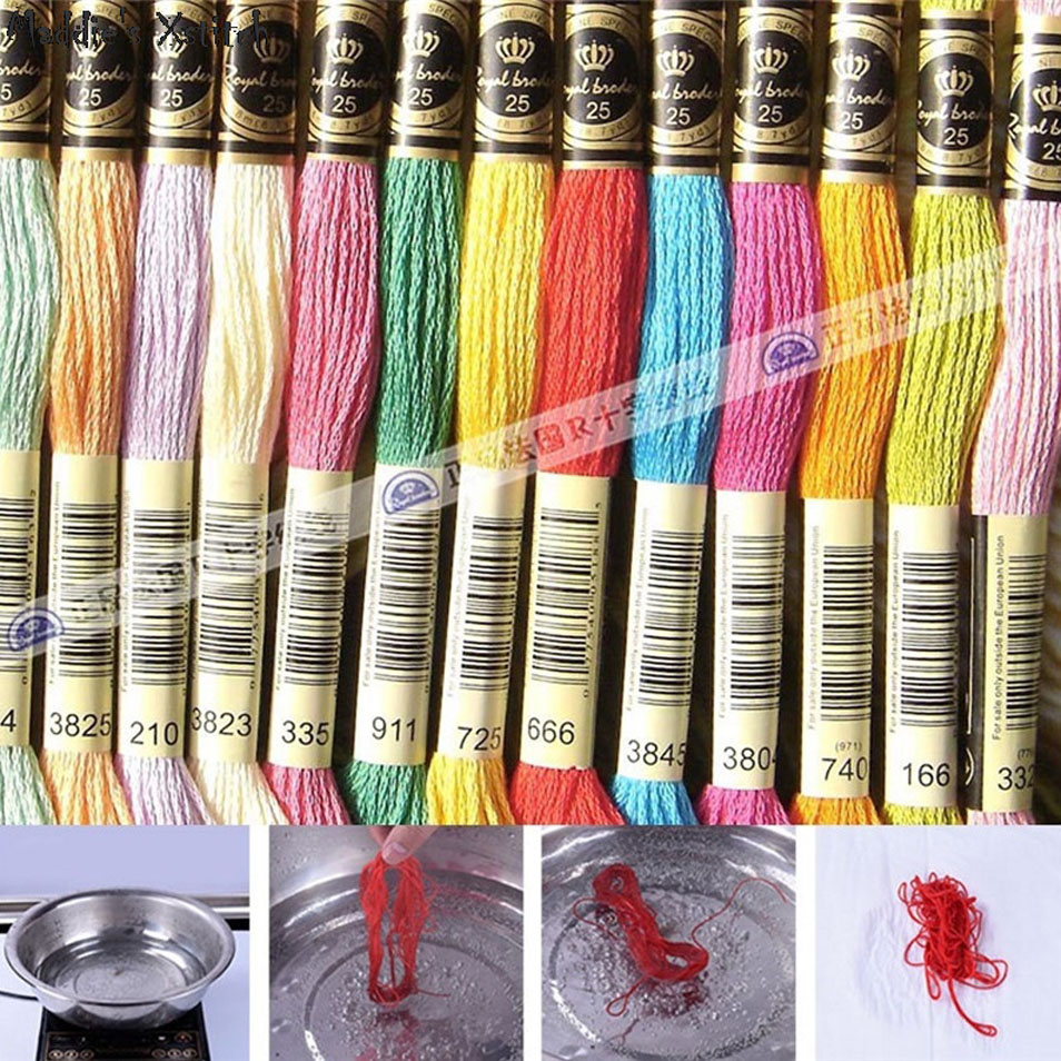 ZZ5746 مجموعة أدوات التطريز ال - مراجعة Cotton Embroidery Thread Skeins وسعره