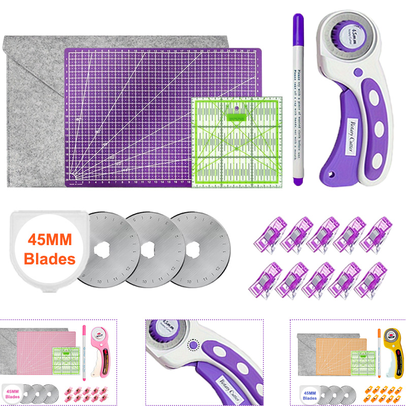 قاطع دوار 45 مم مع قاعدة قطع A - مراجعة Rotary Cutter For Fabric 45Mm وسعره