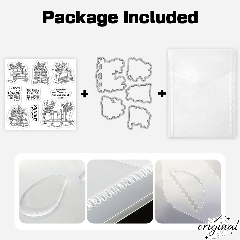 قوالب قص الزهور والكتب المزروع - مراجعة Clear Silicone Stamps For Card Making وسعره