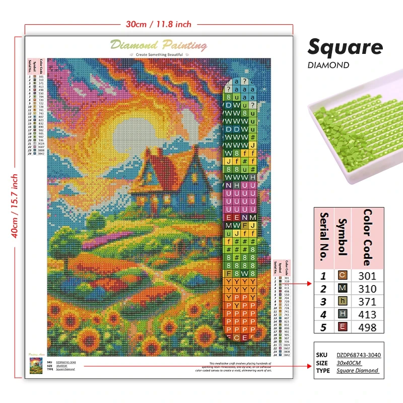 طقم رسم بالألماس ثلاثي الأبعاد - مراجعة 5D Diamond Painting Kit Full Drill وسعره