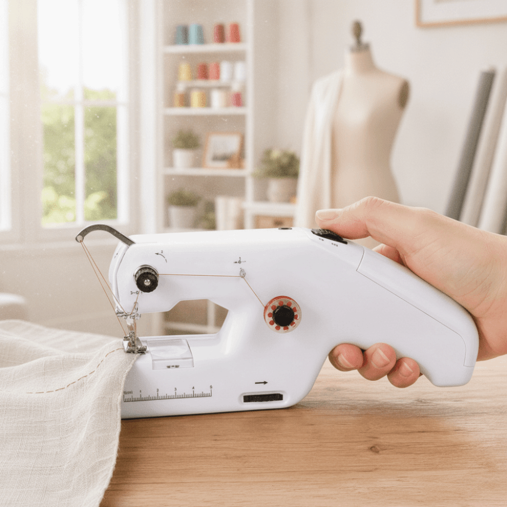 ماكينة خياطة كهربائية محمولة ب - مراجعة Mini Electric Sewing Machine Handheld وسعره