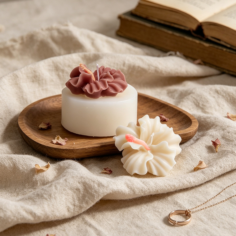 قطعتان من قالب شمعة على شكل زه - مراجعة Silicone Epoxy Resin Molds Set وسعره
