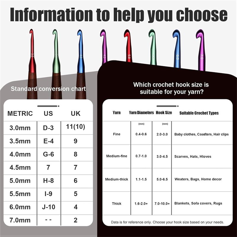 【الفرصة الأخيرة】مجموعة خطافات  - مراجعة Wooden Crochet Hooks Ergonomic Handle وسعره