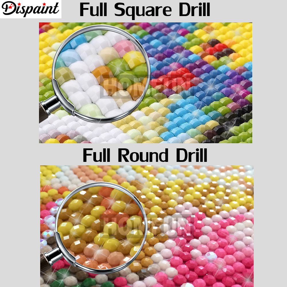 Dispaint كامل مربع/الحفر المست - مراجعة 5D Diamond Painting Kit Full Drill وسعره